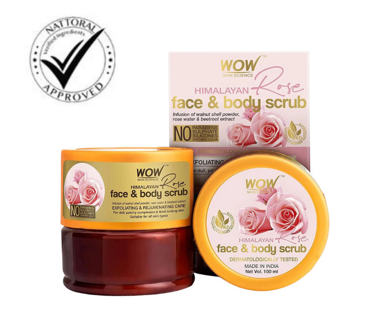 Wow Skin Science Himalayan Rose Face & Body Scrub