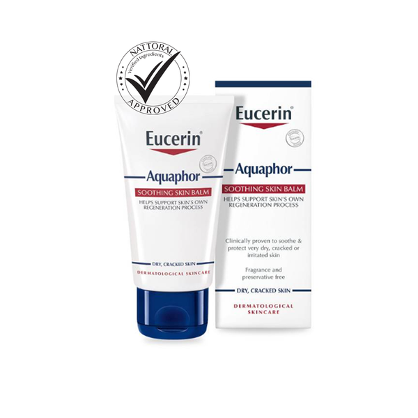 يعمل بلسم Eucerin Aquaphor Soothing Skin Balm على حماية البشرة الجافة إلى الجافة جدًا والمتشققة والمتهيجة - 45 مل - Eucerin