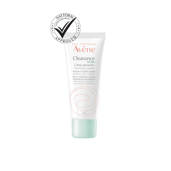 AVENE CLEANANCE HYDRA SOOTHING CREAM FOR SKIN COMPROEMISED BY ACNE TREATMENTS, 40ml