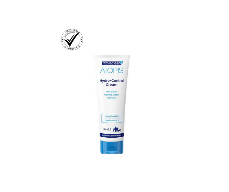 Moisturising Atopis Hydro control cream for dry itchy skin with eczema -100ml- Novaclear